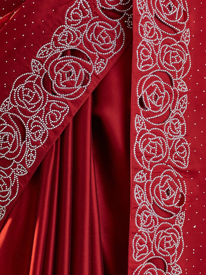 Dhiyona KS Women's Embellished Beads and Stones Saree