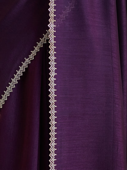 Dhiyona KS Women's Beads and Stones Silk Blend Saree