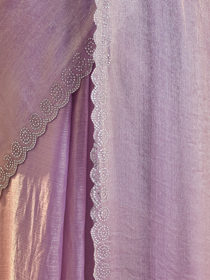 Dhiyona KS Women's Beads and Stones Silk Blend Saree