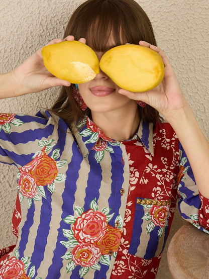 Women Floral Printed Regular Pure Cotton Kurta with Trousers