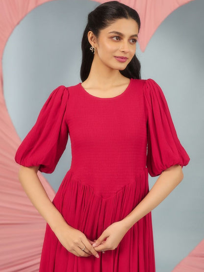 Dhiyona AY Women's Fit & Flared Maxi Ethnic Dresses