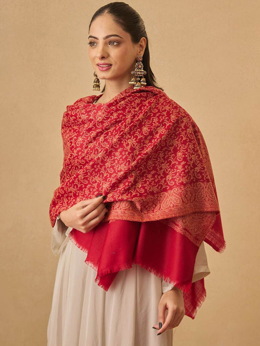 Dhiyona PA Floral Woven Design Jamawar Shawl