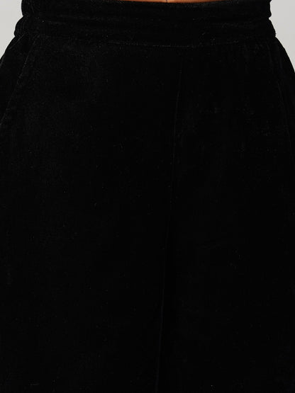 Glam Up Girls Shimmer Black Party Top