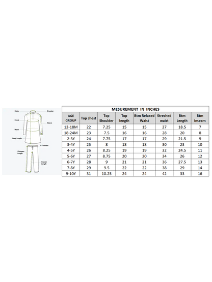 Marigold magic Girls Yellow Cotton Kurta and White Dhoti Ethnic Set
