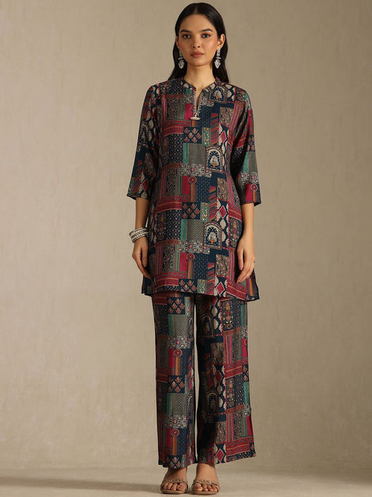 Dhiyona SO Women's Women Ethnic Motifs Printed Kurta with Palazzo