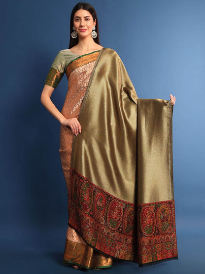 Dhiyona PA Ethnic Motifs Woven Design Woollen Shawl