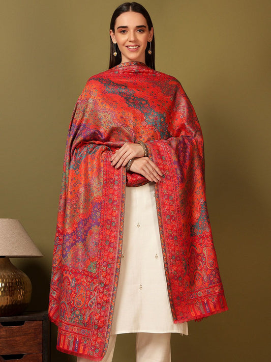 Dhiyona PA Paisley Woven Design Woolen Shawl