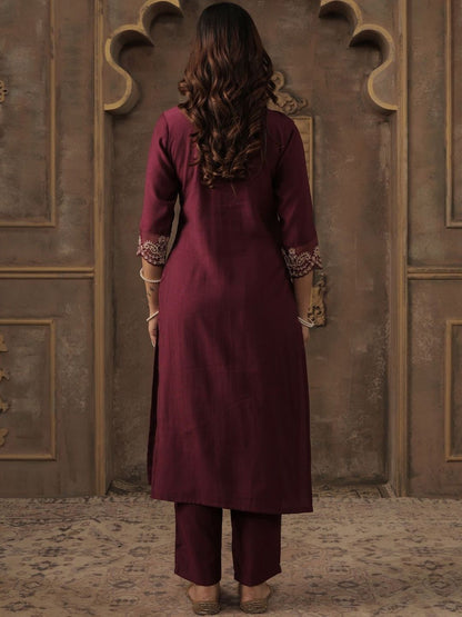 Women Ethnic Motifs Embroidered Kurta with Trousers & Dupatta