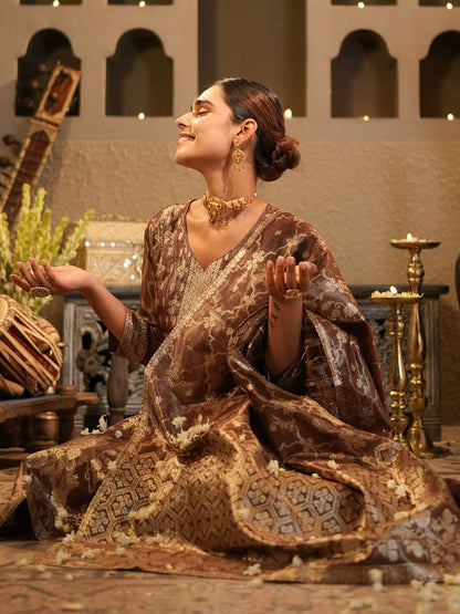 Women Ethnic Motifs Printed Kurta with Trousers & Dupatta