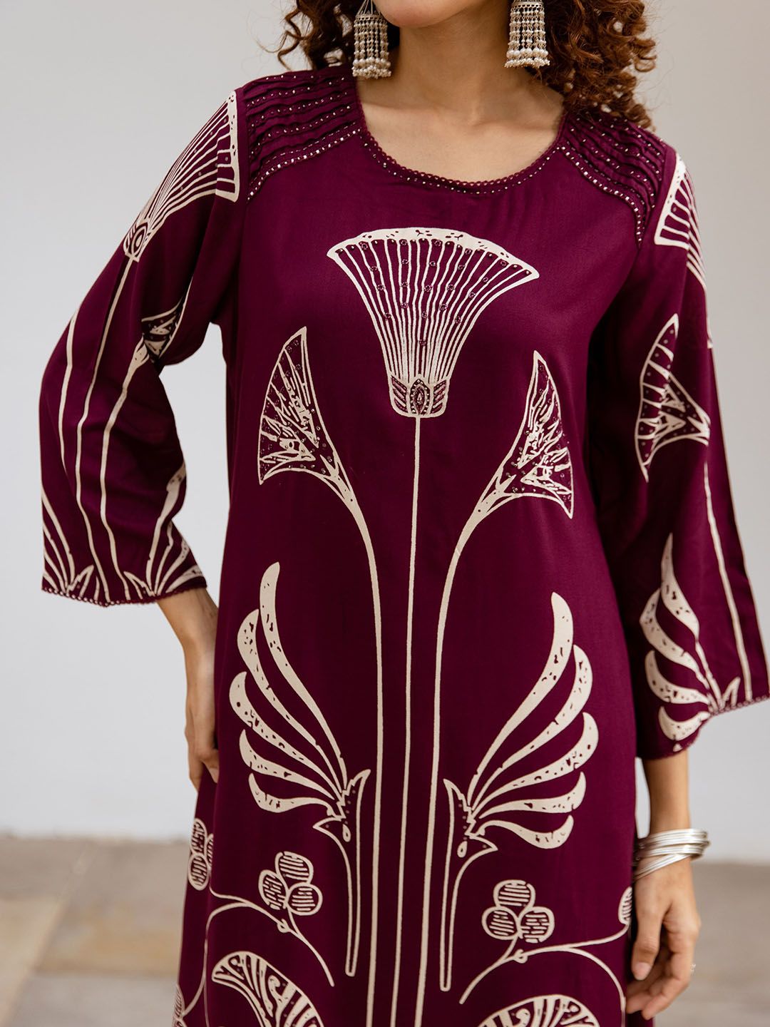 Dhiyona SN Women's Printed Straight Kurta & Palazzo