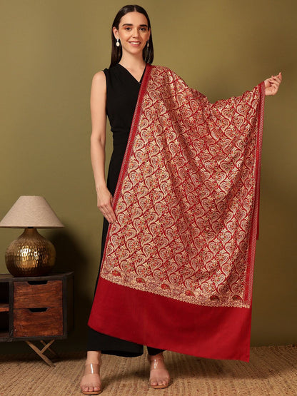 Dhiyona PA Floral Embroidered Thread Work Shawl
