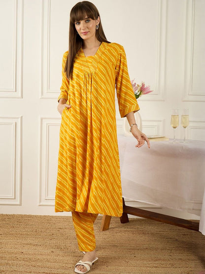 Floral Printed Thread Work Pure Cotton Kurta With Palazzos