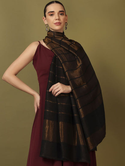 Dhiyona PA Striped Woven Design Shawl