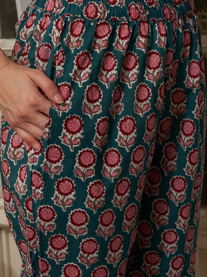 Dhiyona SN Women's Printed Pure Cotton Kurta Sets