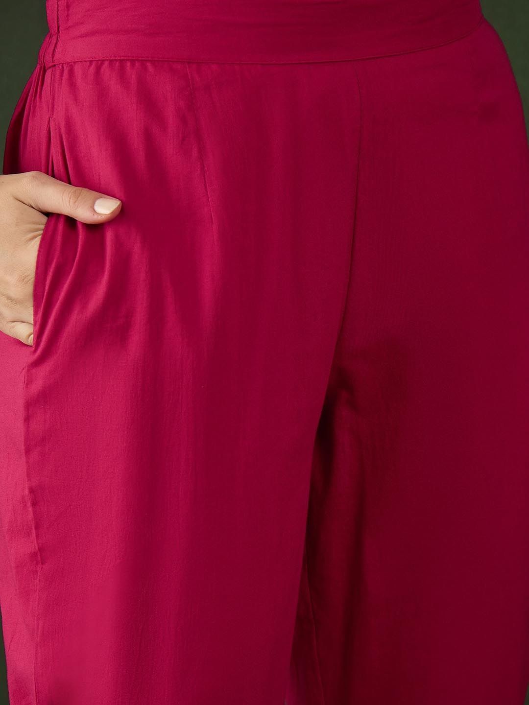 Dhiyona SN Women's Embroidered Pure Cotton Kurta & Trouser