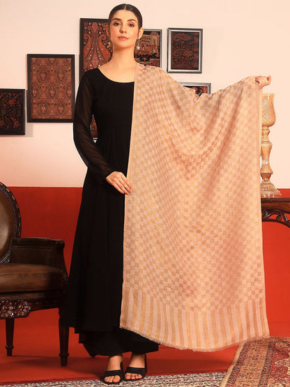 Dhiyona PA Checked Woven Design Shawl