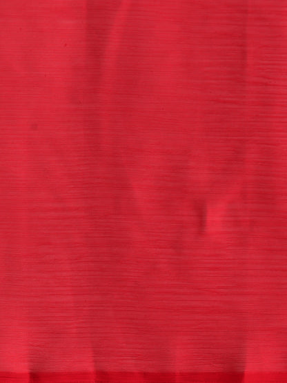 Dhiyona GR Women's Naaz Cherry Red Satin Saree