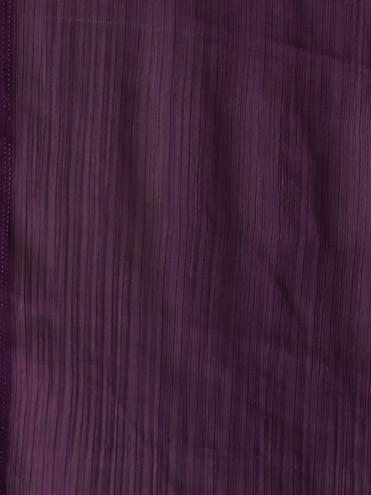 Dhiyona GR Women's Naaz Plum Wine Satin Saree