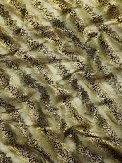 Dhiyona GR Women's Natasha Olive Green Organza Saree