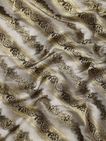 Dhiyona GR Women's Natasha Neutral Grey Organza Saree