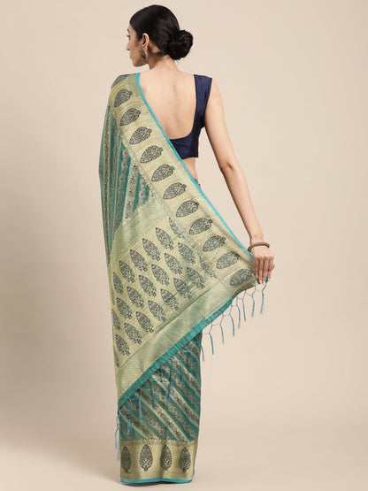 Dhiyona GR Women's Natasha Tiffany Blue Organza Saree