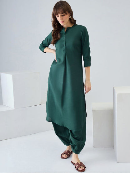 Women Regular Pure Cotton Kurta with Dhoti Pants