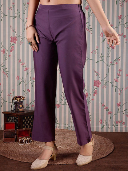 Dhiyona OD  Floral Printed Gotta Patti Anarkali Kurta with Trousers & Dupatta