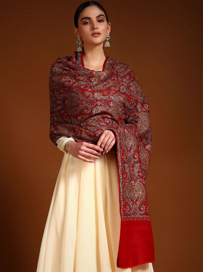 Dhiyona PA Women Paisley Embroidered Shawl