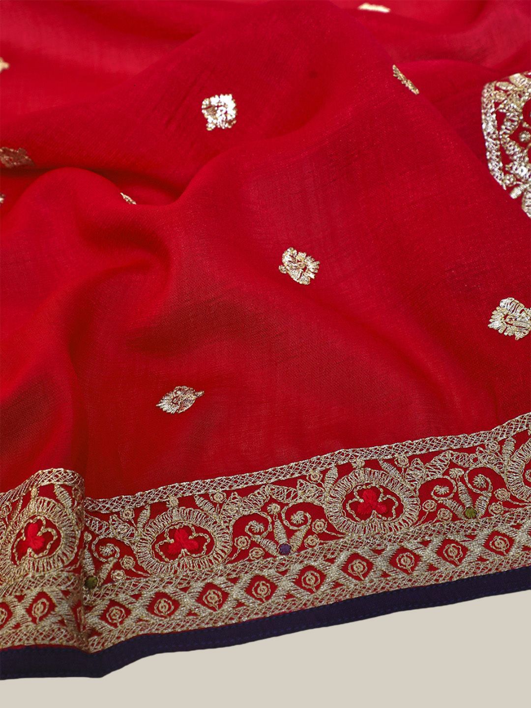 Dhiyona SO Women's Purple Ethnic Motifs Embroidered Zari A-Line Kurta With Trousers & Dupatta