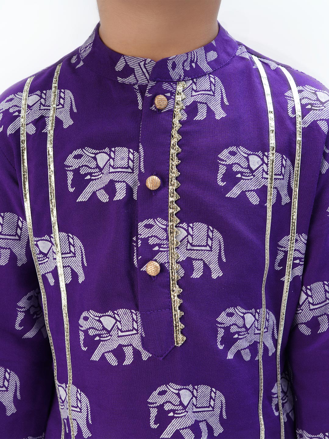 Trunk Tales Boys Purple Kurta with Pant set