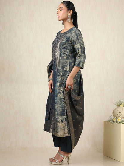 Dhiyona SO Women's Women Regular Kurta with Trousers & With Dupatta