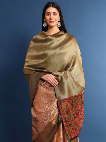 Dhiyona PA Ethnic Motifs Woven Design Woollen Shawl