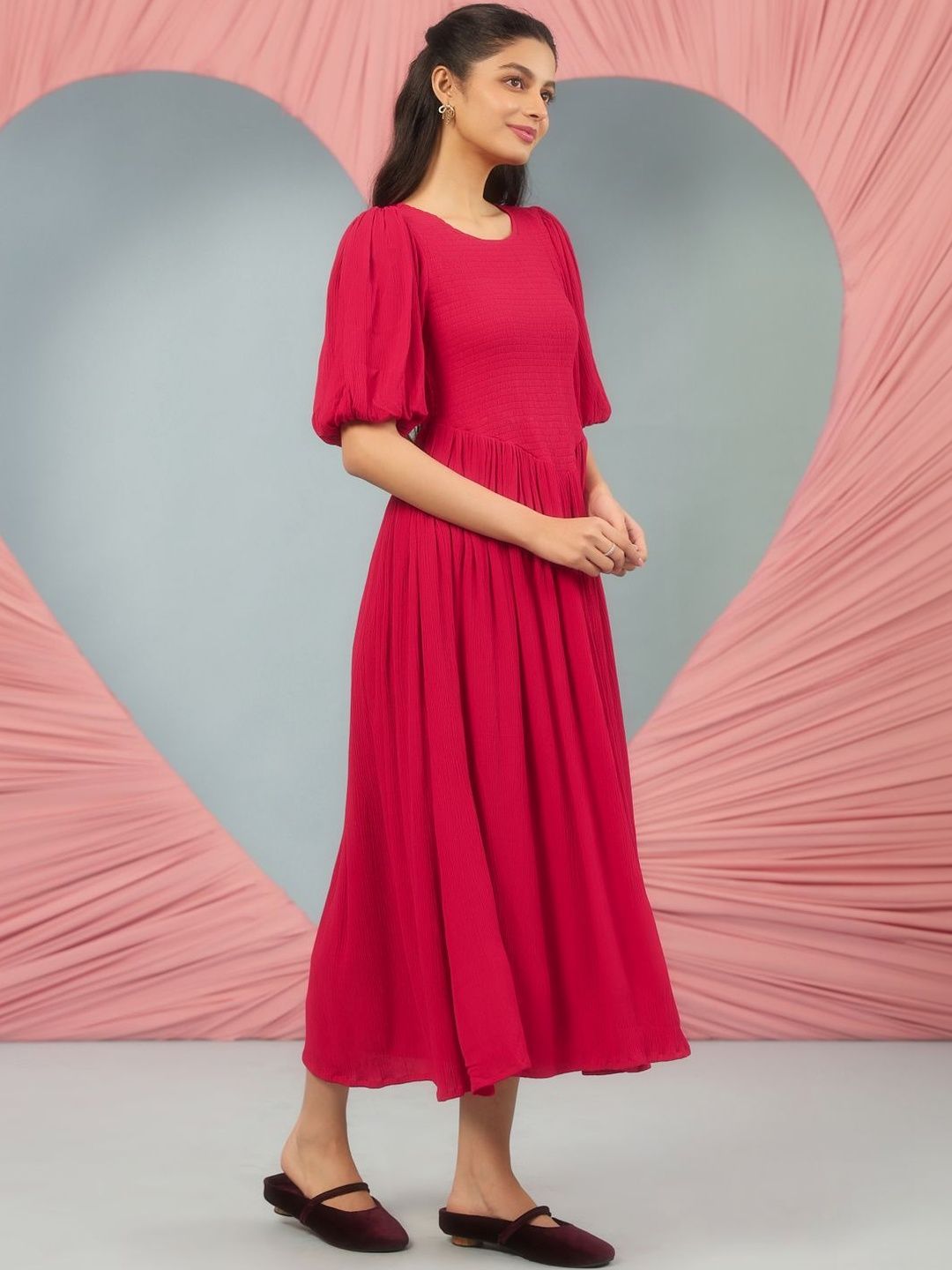 Dhiyona AY Women's Fit & Flared Maxi Ethnic Dresses