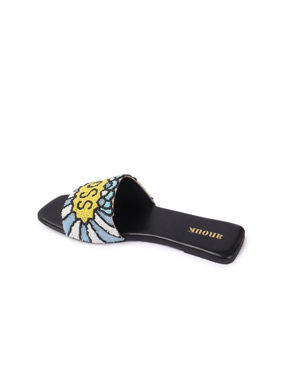 Dhiyona AK Women Embellished Ethnic Open Toe Flats