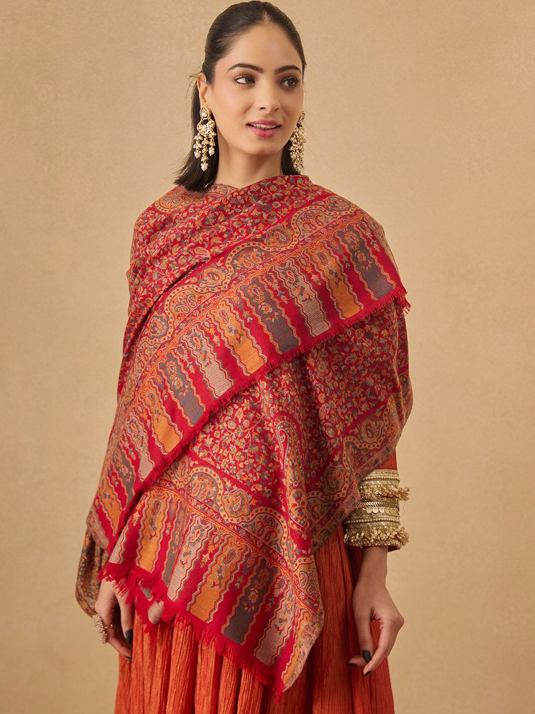 Dhiyona PA Floral Woven Design Shawl