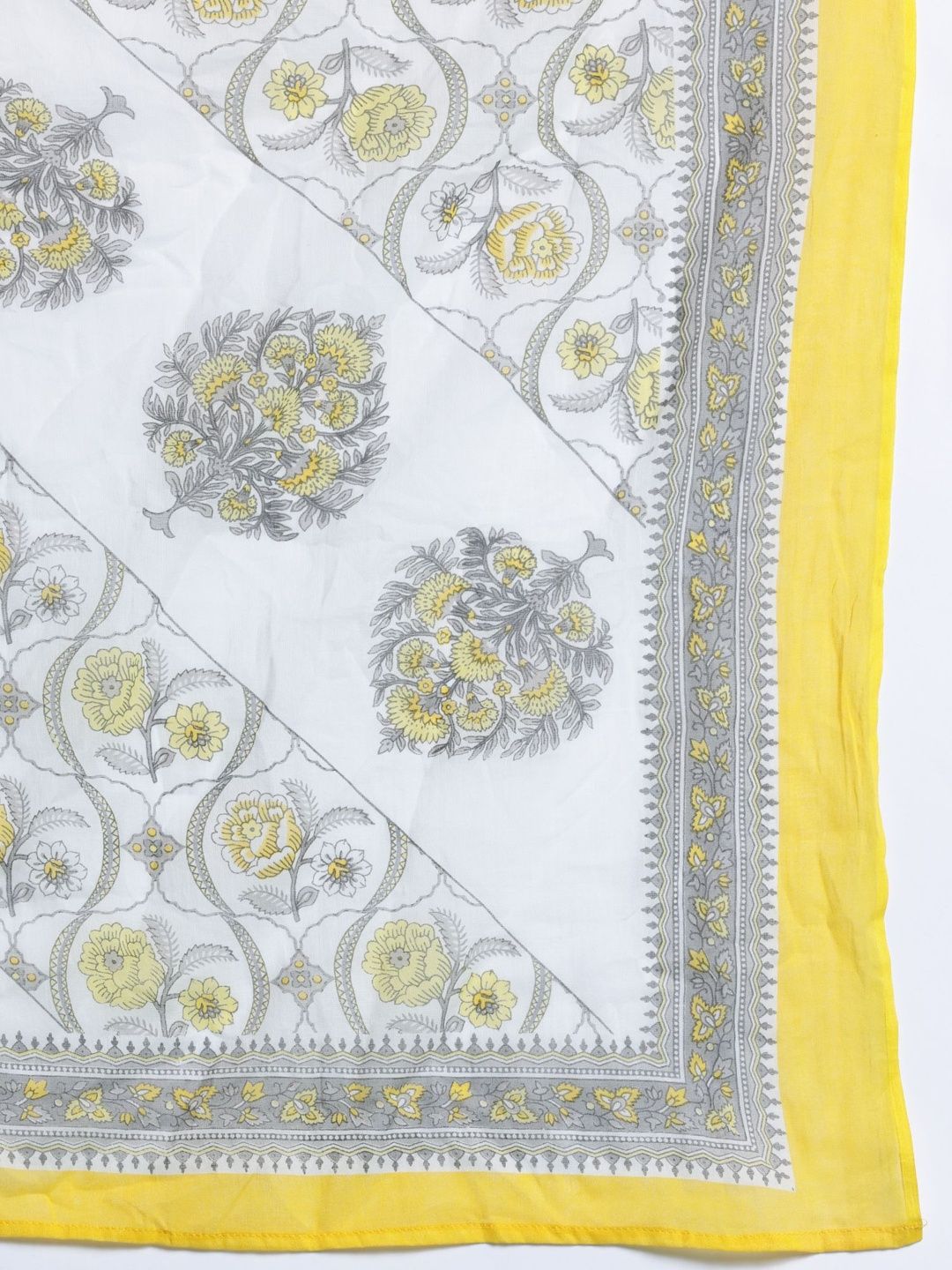 Women Ethnic Motifs Printed Regular Pure Cotton Kurta with Trousers & With Dupatta