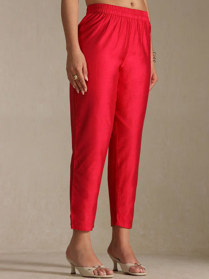 Dhiyona SO Women's Women Floral Woven Design Regular Sequinned Kurta With Trousers & Dupatta
