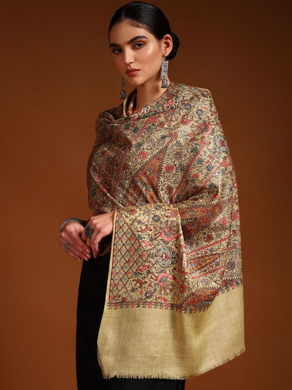 Dhiyona PA Women Floral Embroidered Shawl