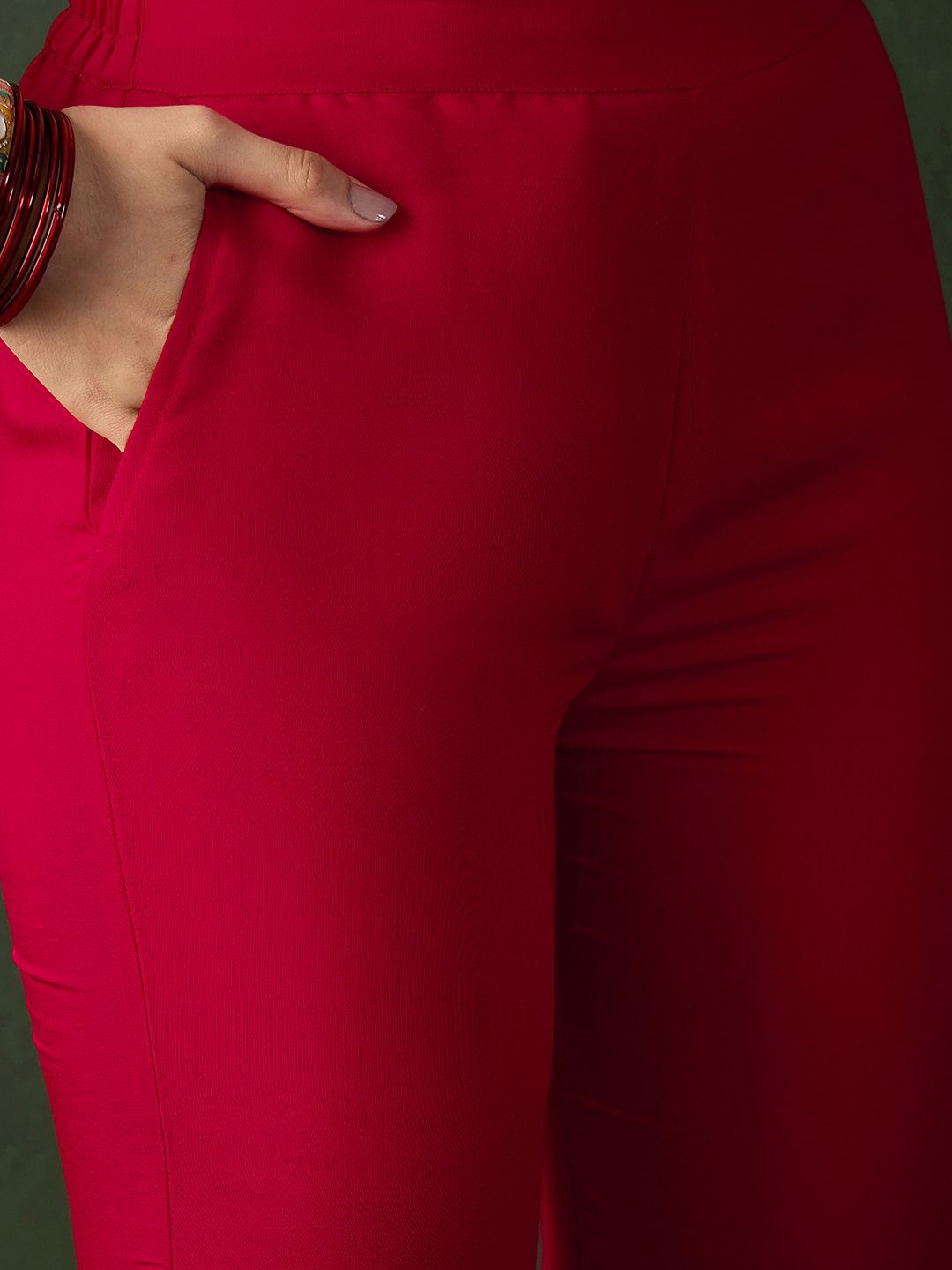 Dhiyona SN Women's Embroidered Round Neck A-Line Kurta & Trouser With Dupatta