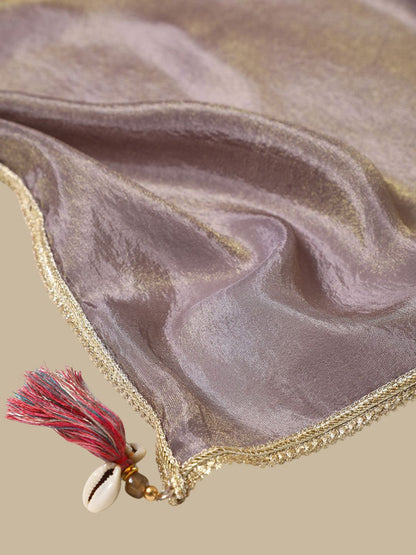 Dhiyona SO Women's Ethnic Motifs Embroidered Sequinned Straight Kurta with Dhoti Pants & Dupatta