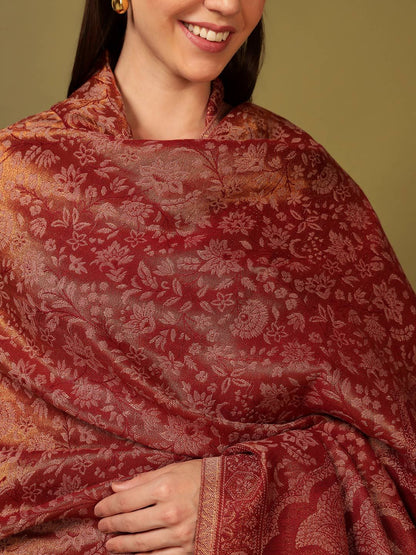Dhiyona PA Paisley Woven Design Hunar Zari Kaani Shawl