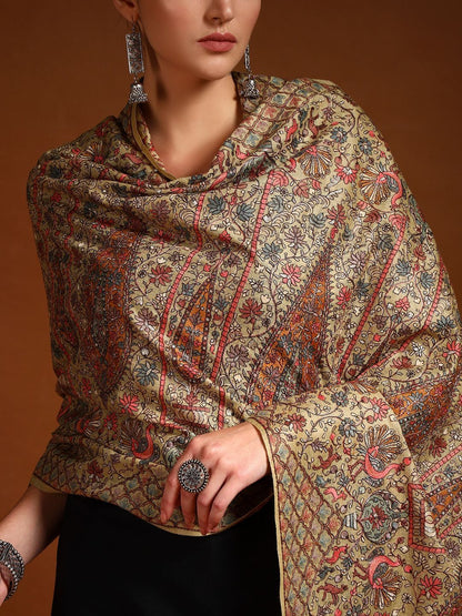 Dhiyona PA Women Floral Embroidered Shawl