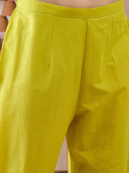 Women Printed Regular Pure Cotton Kurta with Trousers & With Dupatta