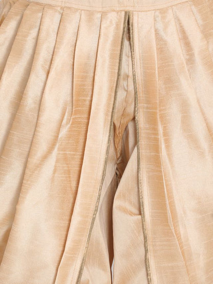 Men's Rose Gold Silk Blend  Dhoti
