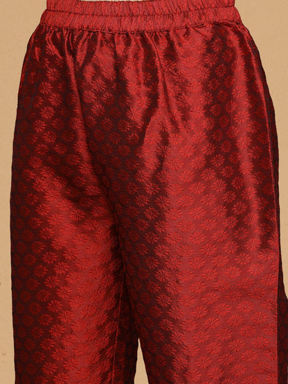 Dhiyona VA Women's Ethnic Motifs Embroidered Regular Gotta Patti Kurta with Trousers & With Dupatta