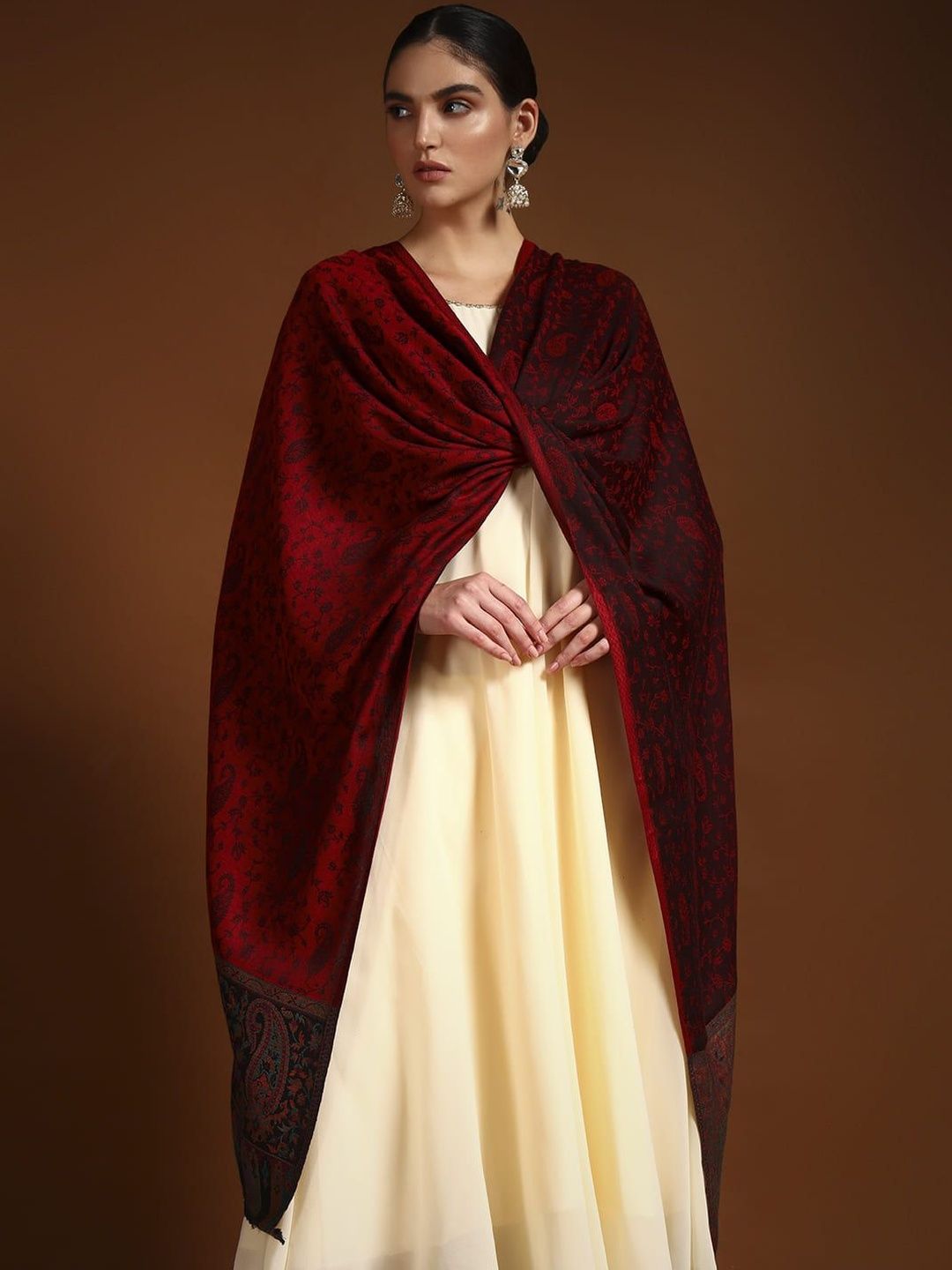 Dhiyona PA Women Abstract Woven Design Shawl