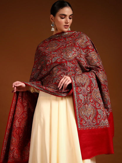Dhiyona PA Women Paisley Embroidered Shawl