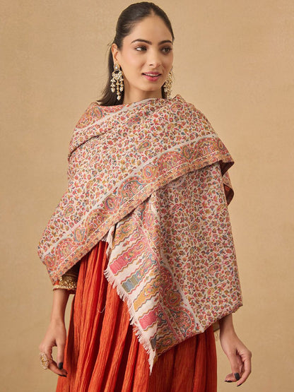 Dhiyona PA Floral Woven Design Mehak Kaani Shawl