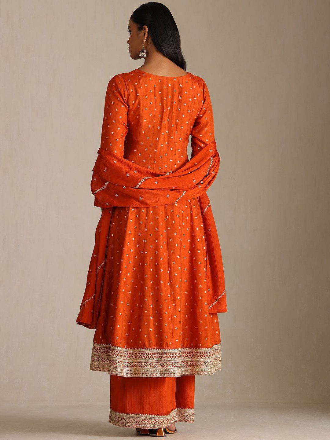 Dhiyona SO Women's Women Ethnic Motifs Woven Design Kurta with Palazzos & With Dupatta