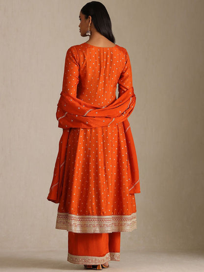Dhiyona SO Women's Women Ethnic Motifs Woven Design Kurta with Palazzos & With Dupatta